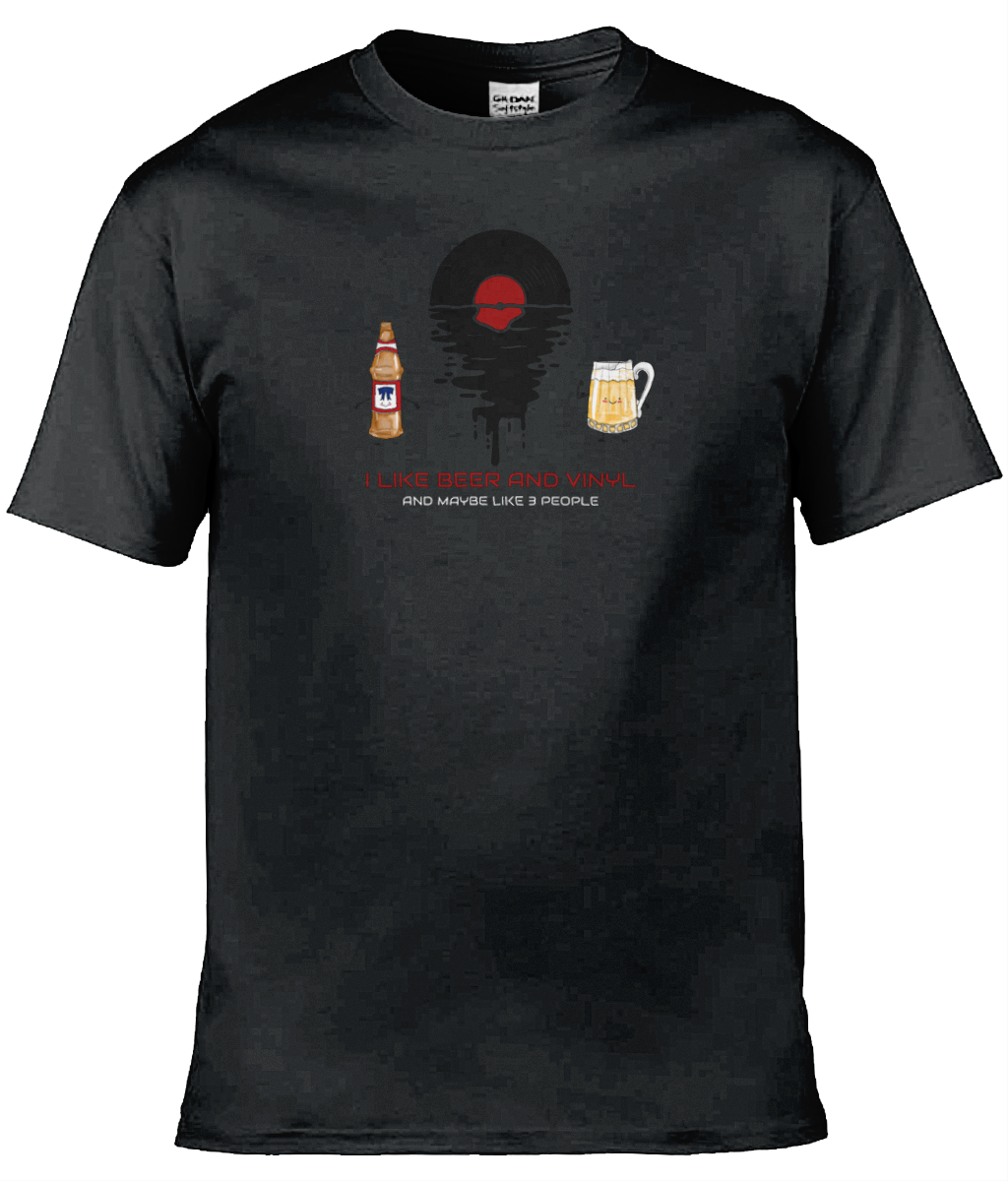 I Like Beer & Vinyl - 5 - Gildan Softstyle T-Shirt