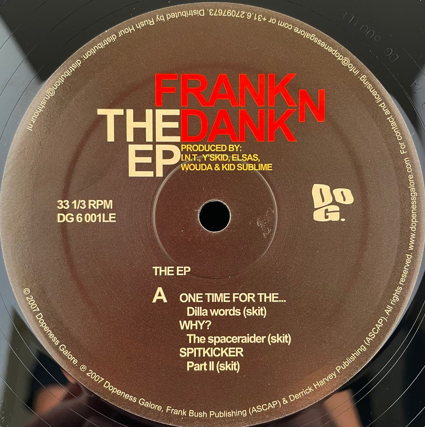 Frank N Dank – The EP - USED Vinyl 12" 2EP