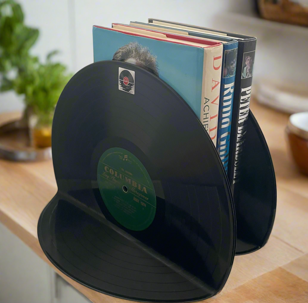 The 'Columbia' 12" Vinyl Record Bookends