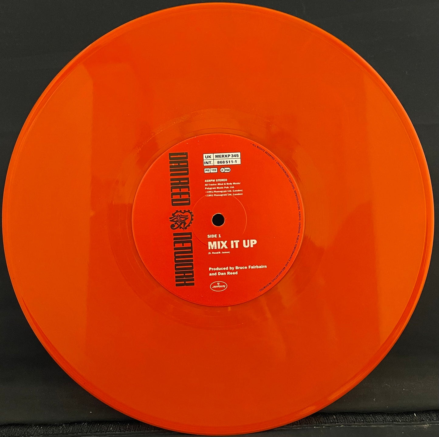 Dan Reed Network – Mix It Up – USED Vinyl 10" EP ORANGE