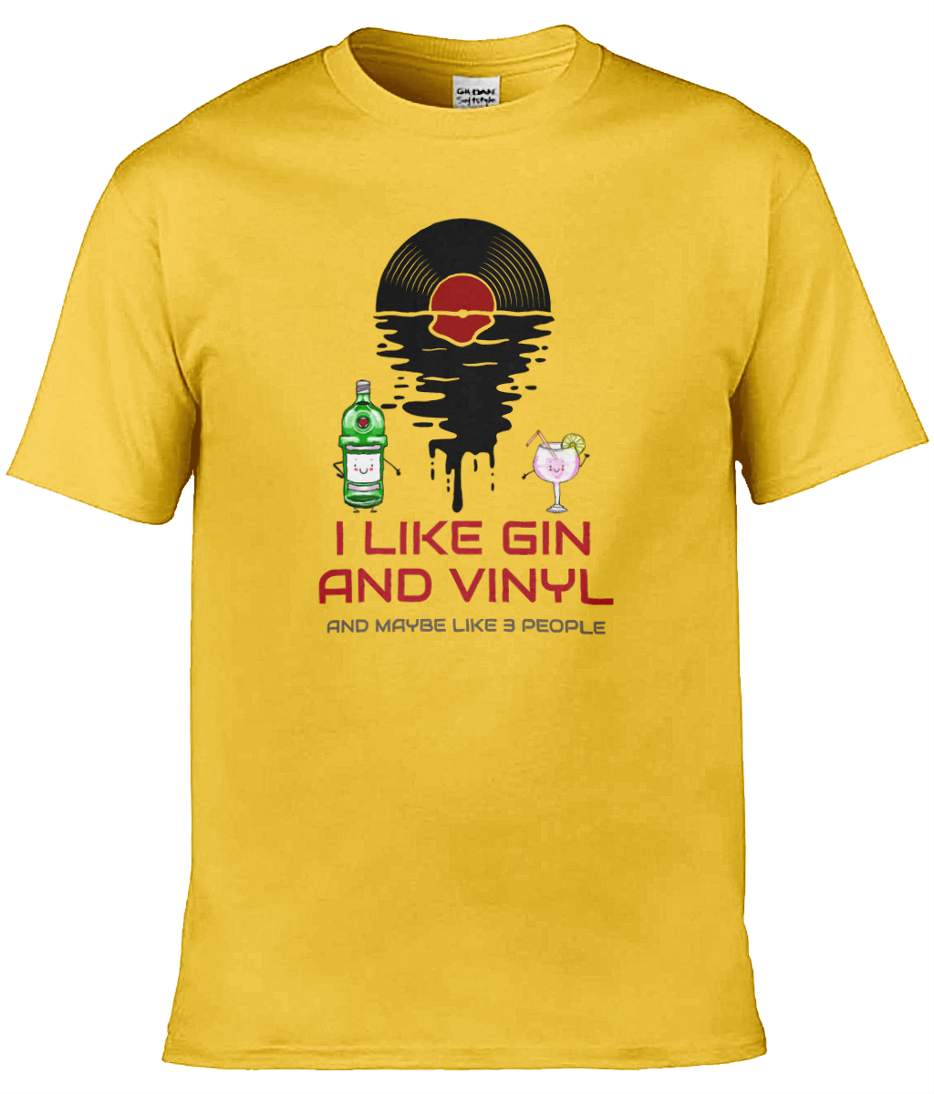 I Like Gin & Vinyl - Gildan Softstyle T-Shirt