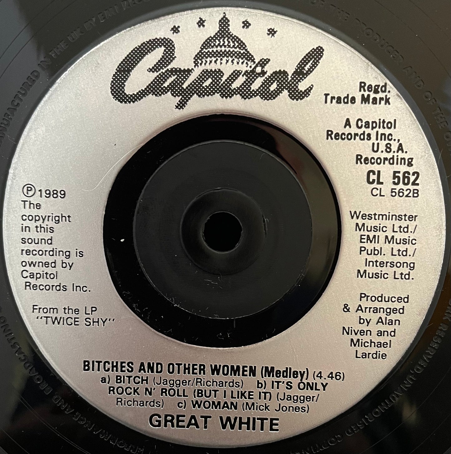 Great White – House Of Broken Love – USED Vinyl 7" Single