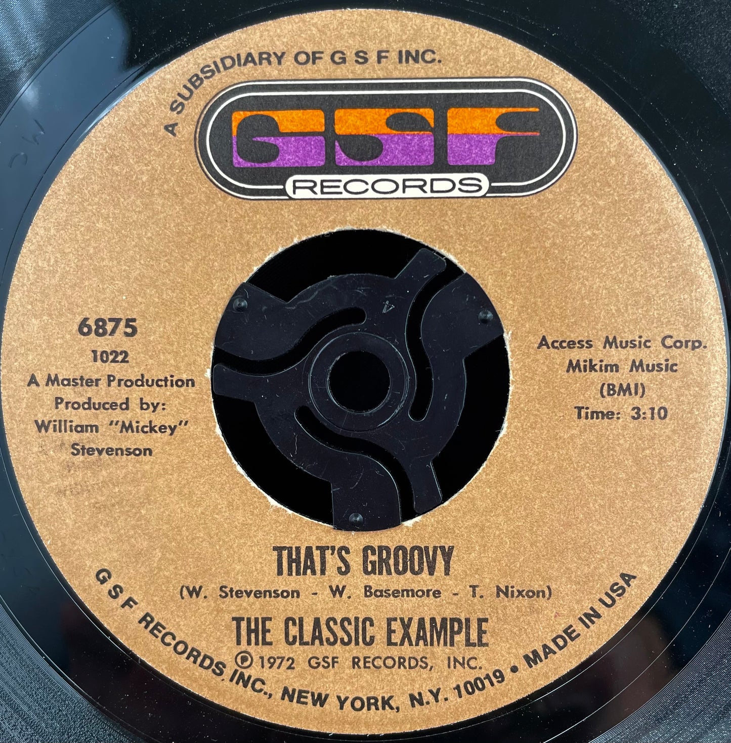 Classic Example – That's Groovy – USED Vinyl 7" Single RARE