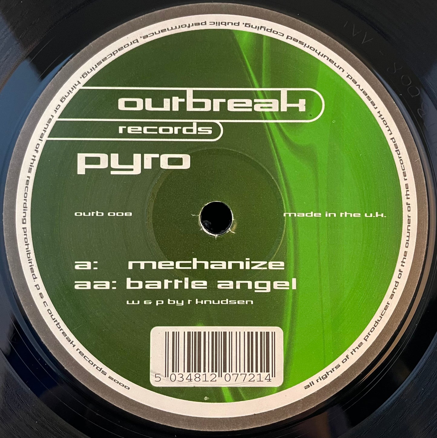 Pyro – Mechanize / Battle Angel – USED Vinyl 12" Single