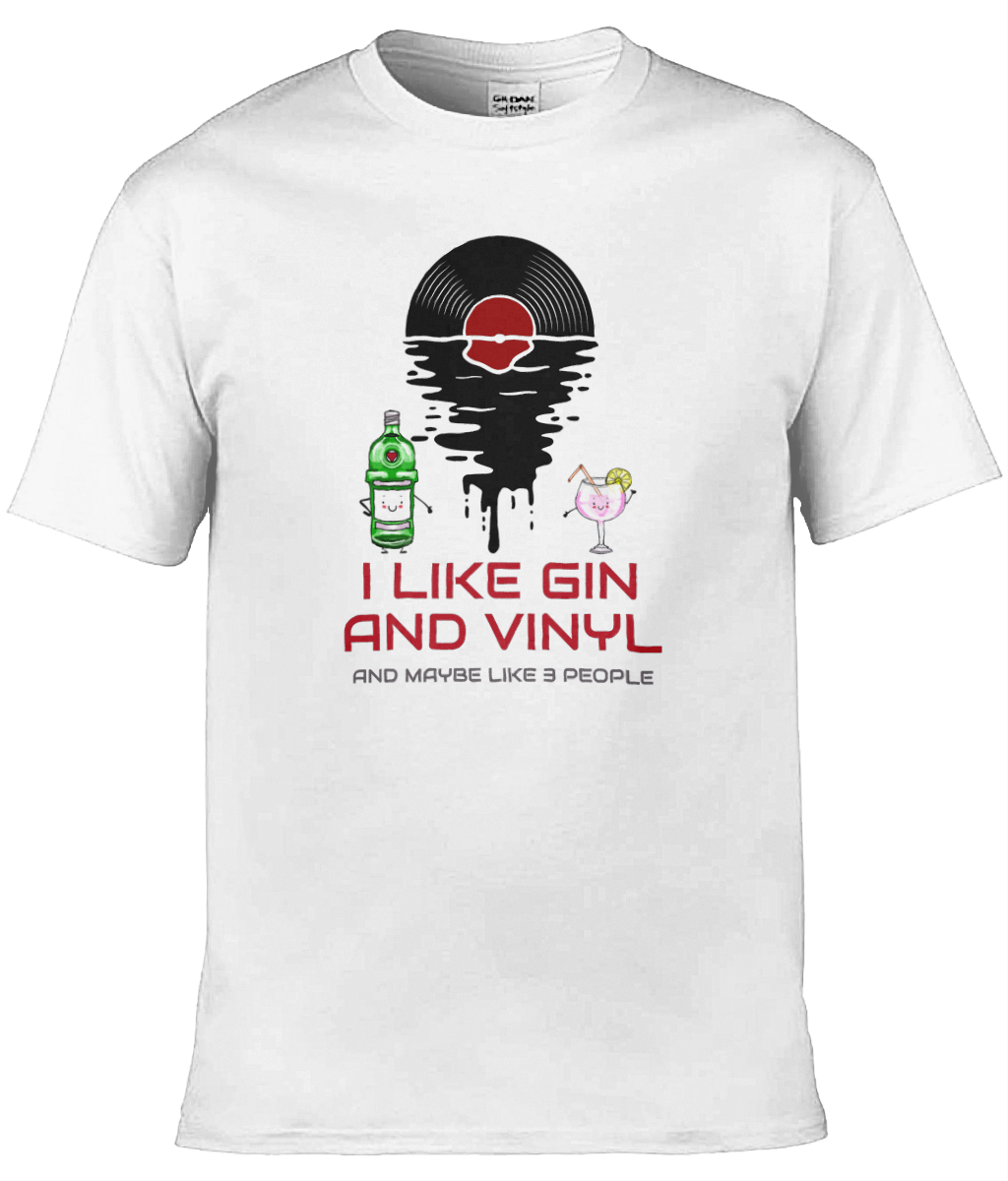 I Like Gin & Vinyl - Gildan Softstyle T-Shirt