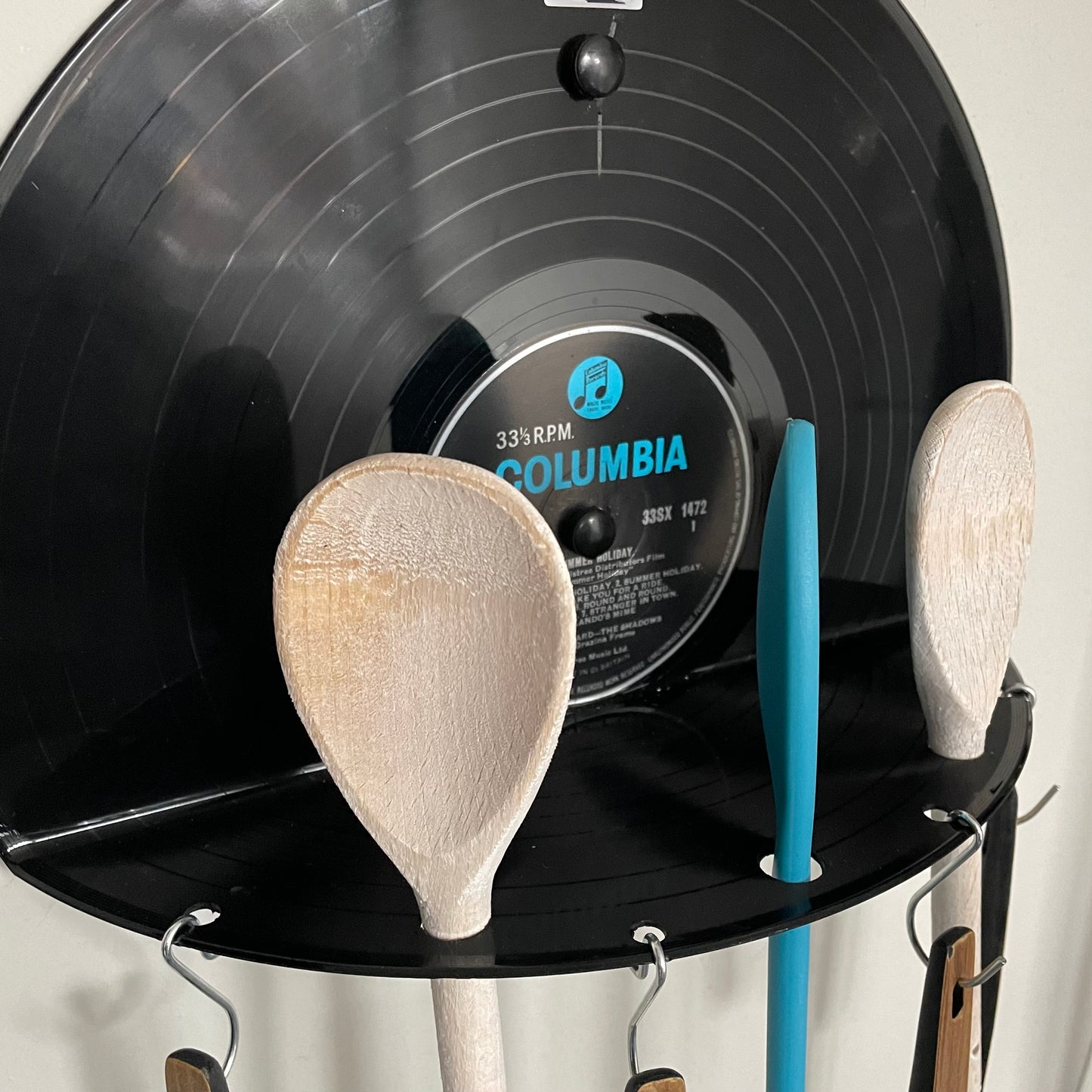 The 'Columbia' Vinyl Record Kitchen Utensil Rack