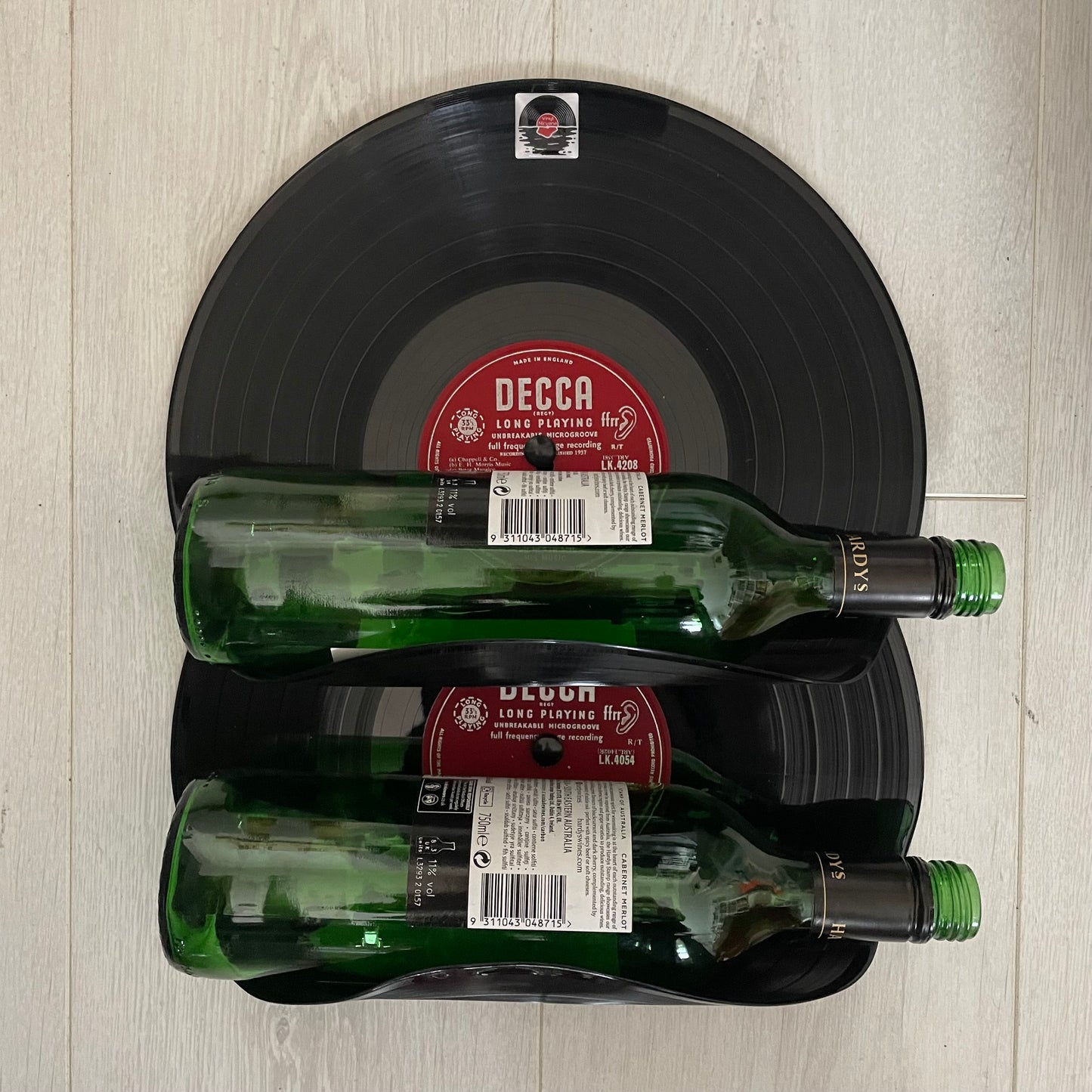 The 'Decca' Vinyl Record Wine Rack