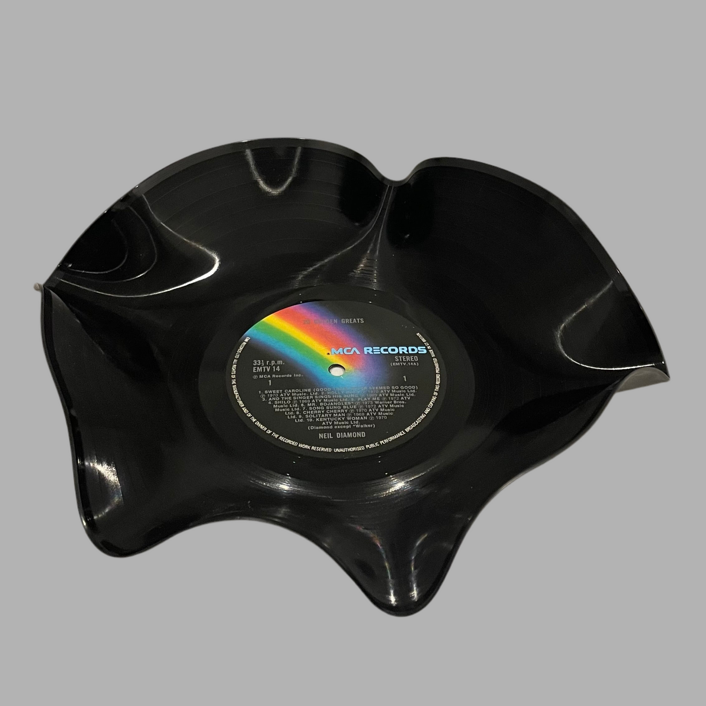 The 'Rainbow’ 12" Vinyl Record Bowl