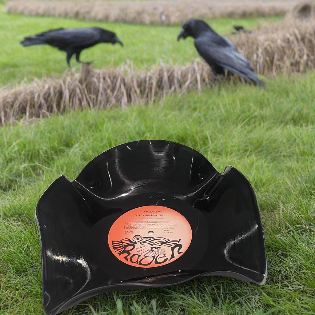 The 'Raven’ 12" Vinyl Record Bowl