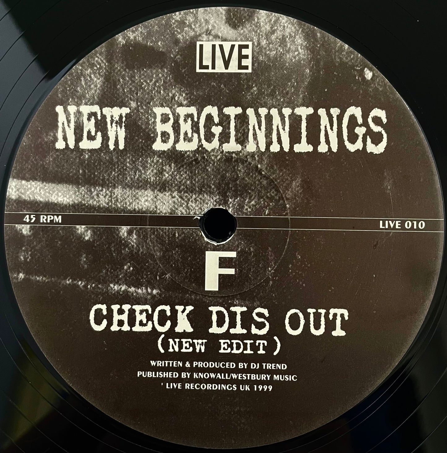 DJ Trend – New Beginnings – USED Vinyl 3x12" Single