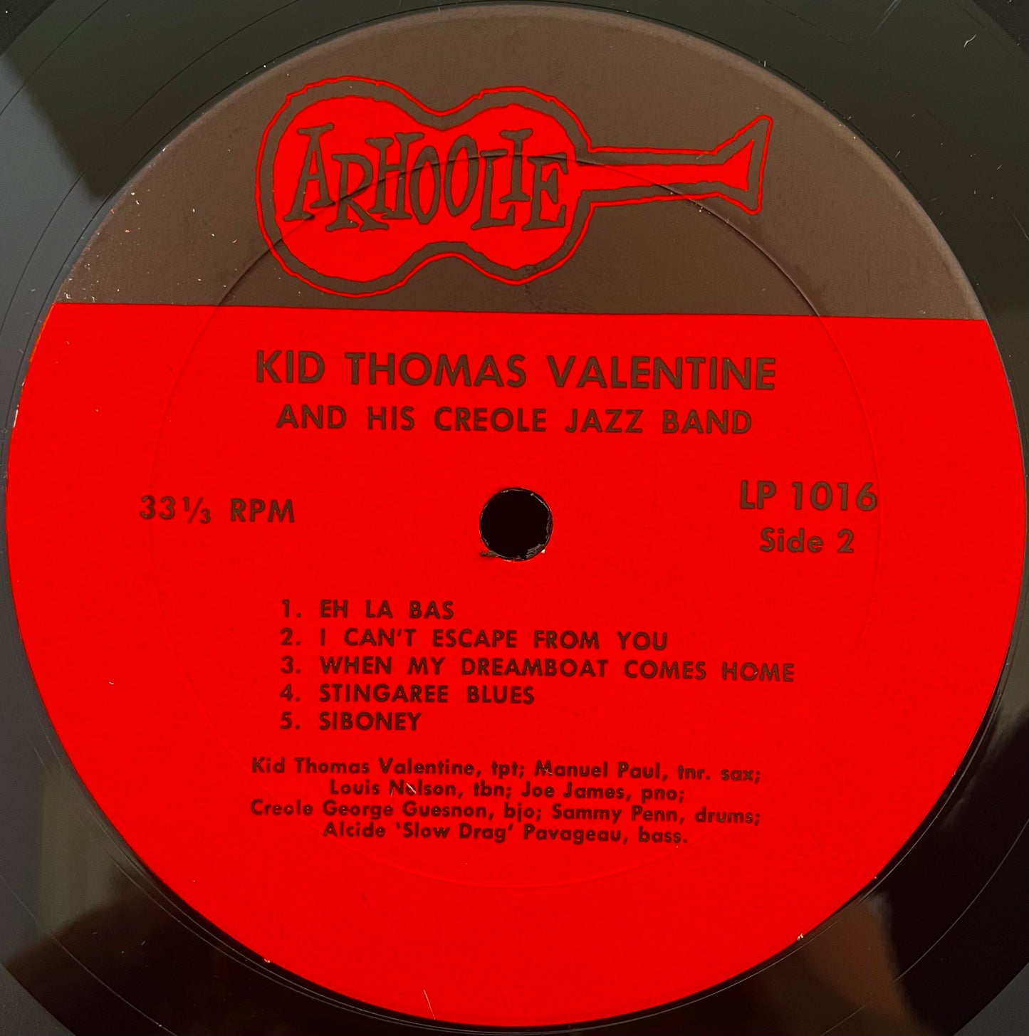 Kid Thomas Valentine And His Creole Jazz Band – Kid Thomas - USED Vinyl LP