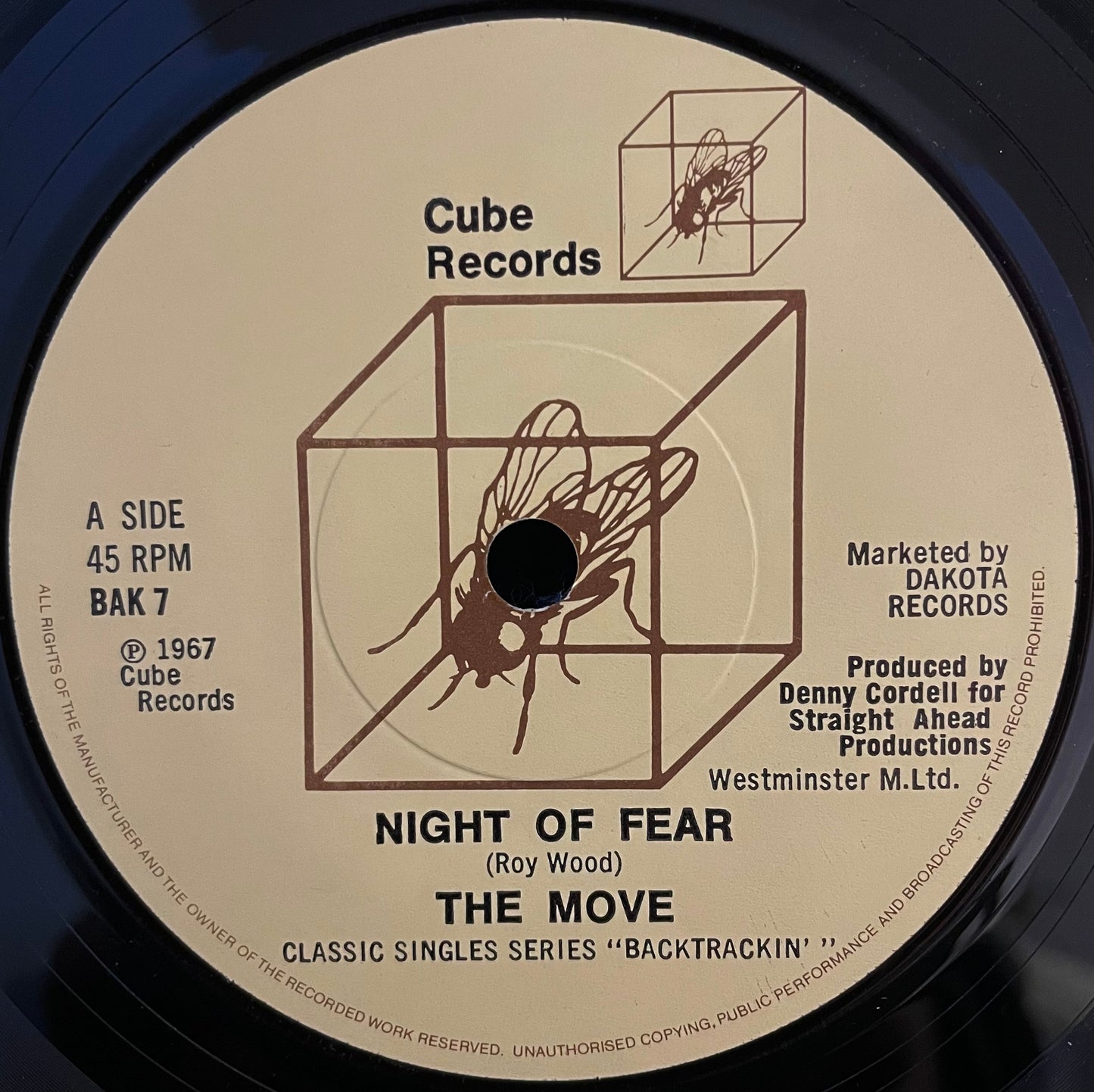 The Move – Night Of Fear / Fire Brigade – USED Vinyl 7" Single