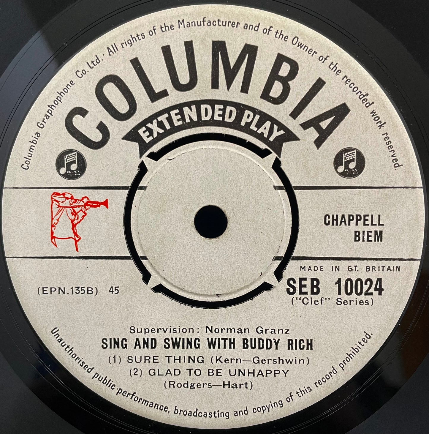 Buddy Rich – Sing And Swing With Buddy Rich – USED Vinyl 7" EP