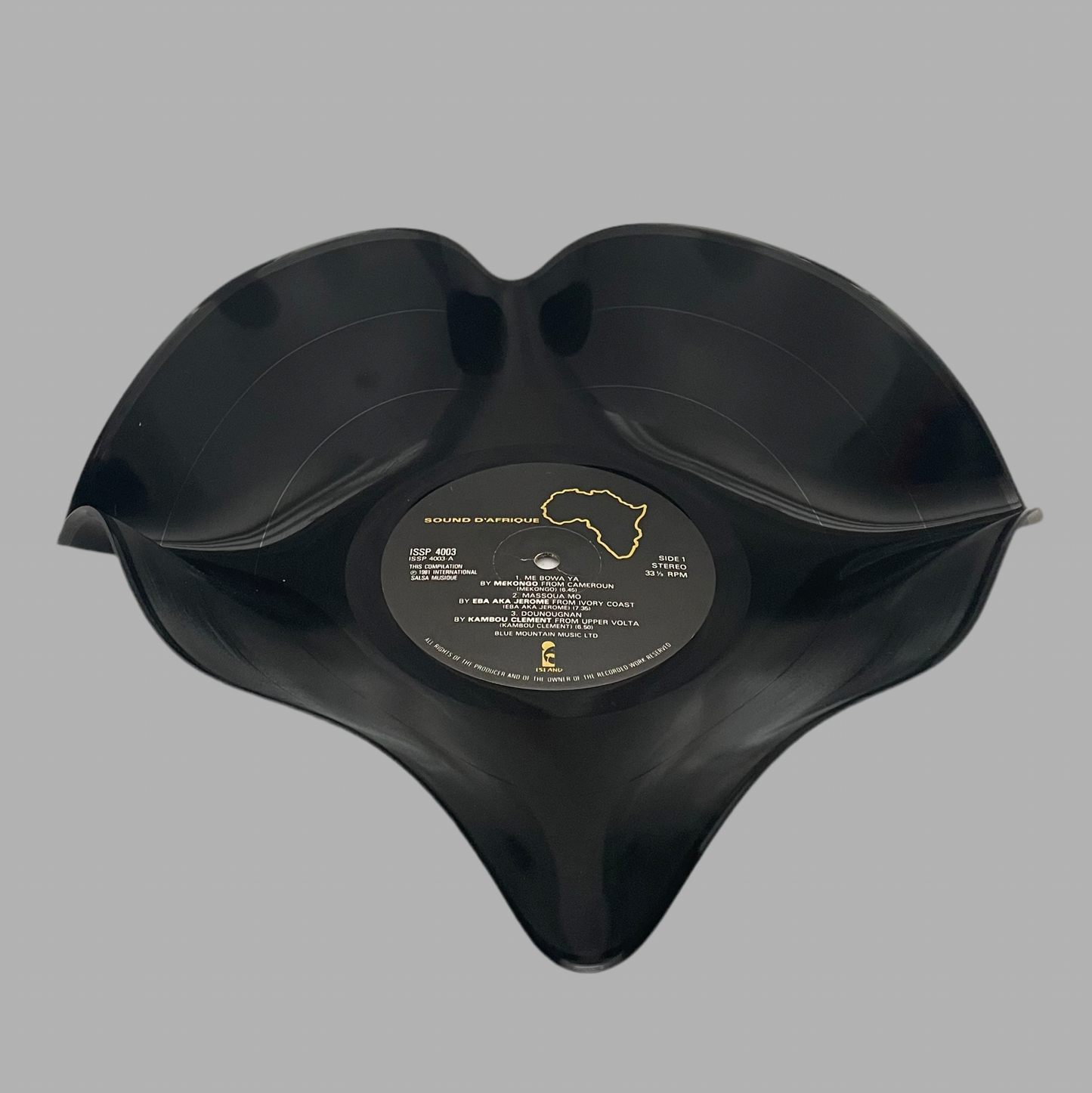 The 'Afica’ 12" Vinyl Record Bowl