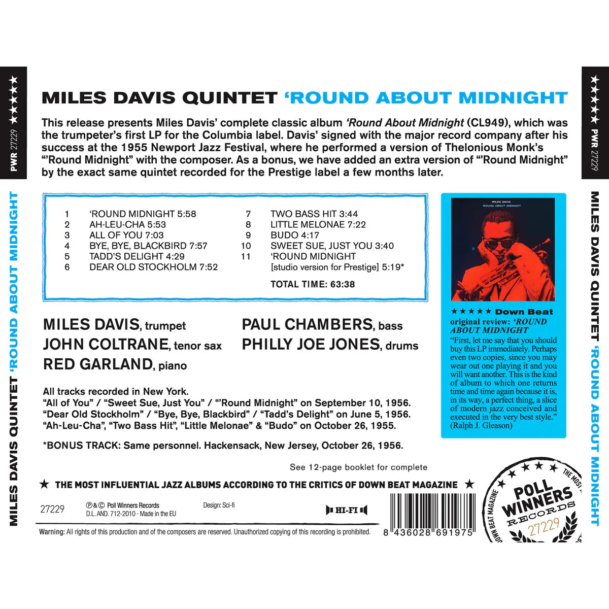 PRESALE - Miles Davis - Round About Midnight - Vinyl LP 180g Ltd Edition