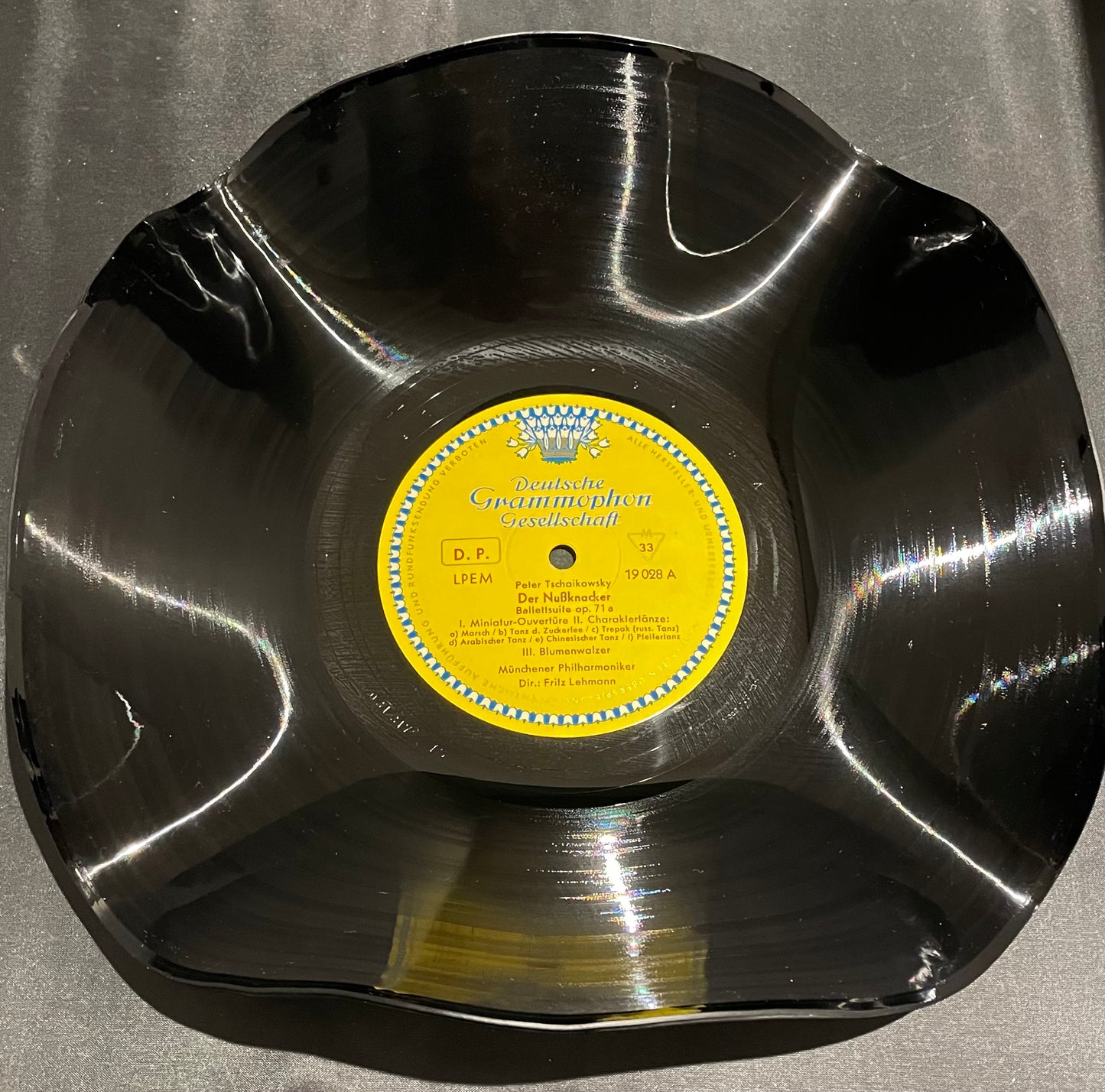 The 'Classic’ 12" Vinyl Record Bowl