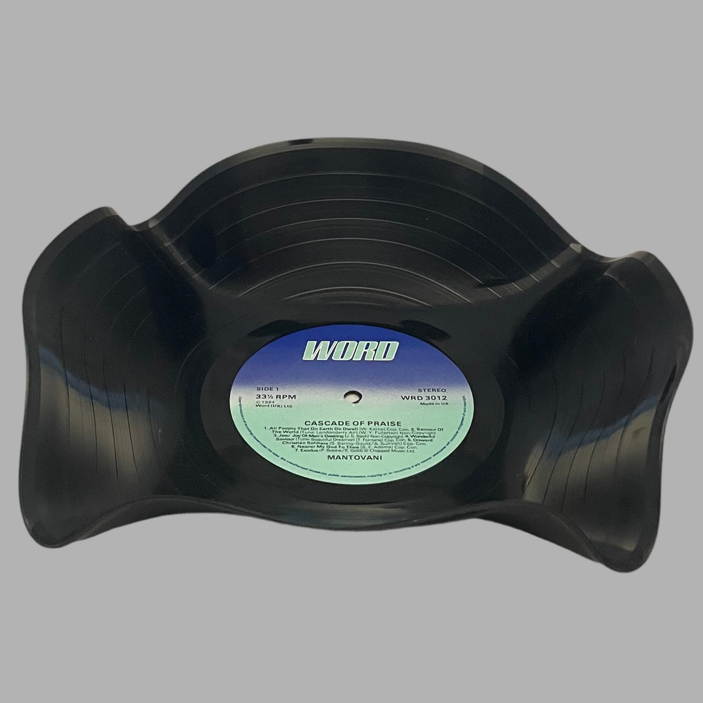 The 'Word’ Vinyl Record Bowl