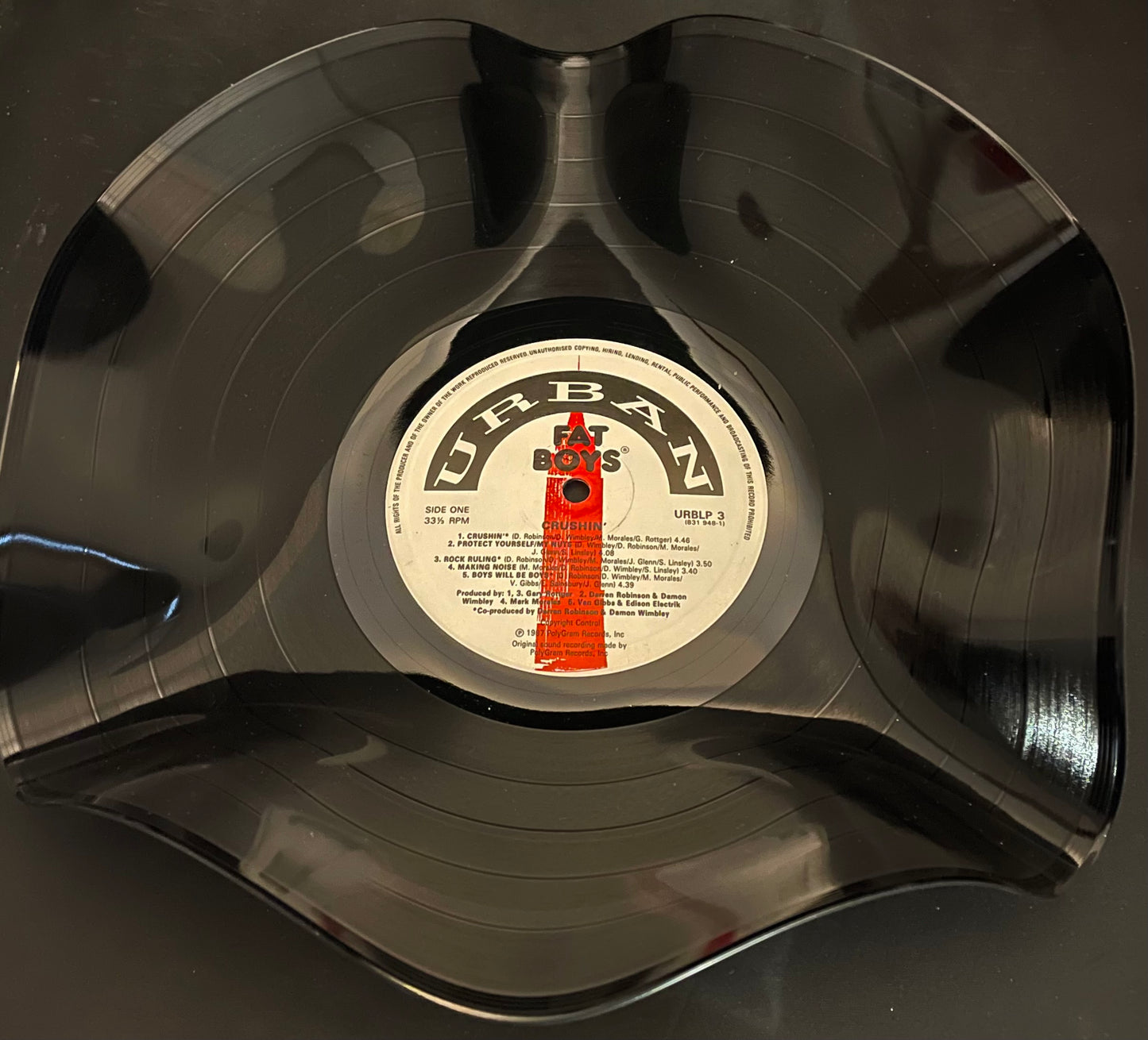 The 'Urban' 12" Vinyl Record Bowl