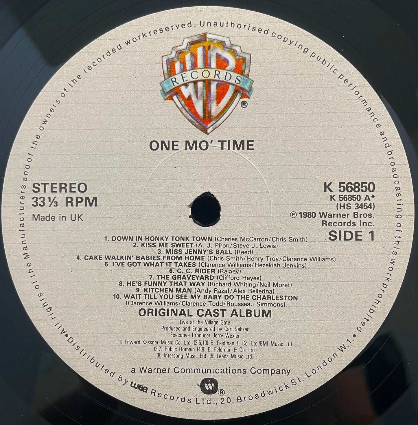 Various – One Mo' Time (Original Cast Album) - USED Vinyl LP