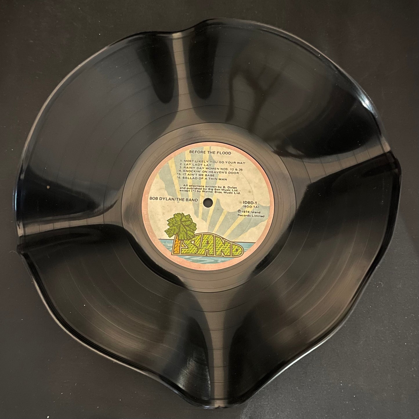 The 'Island' 12" Vinyl Record Bowl