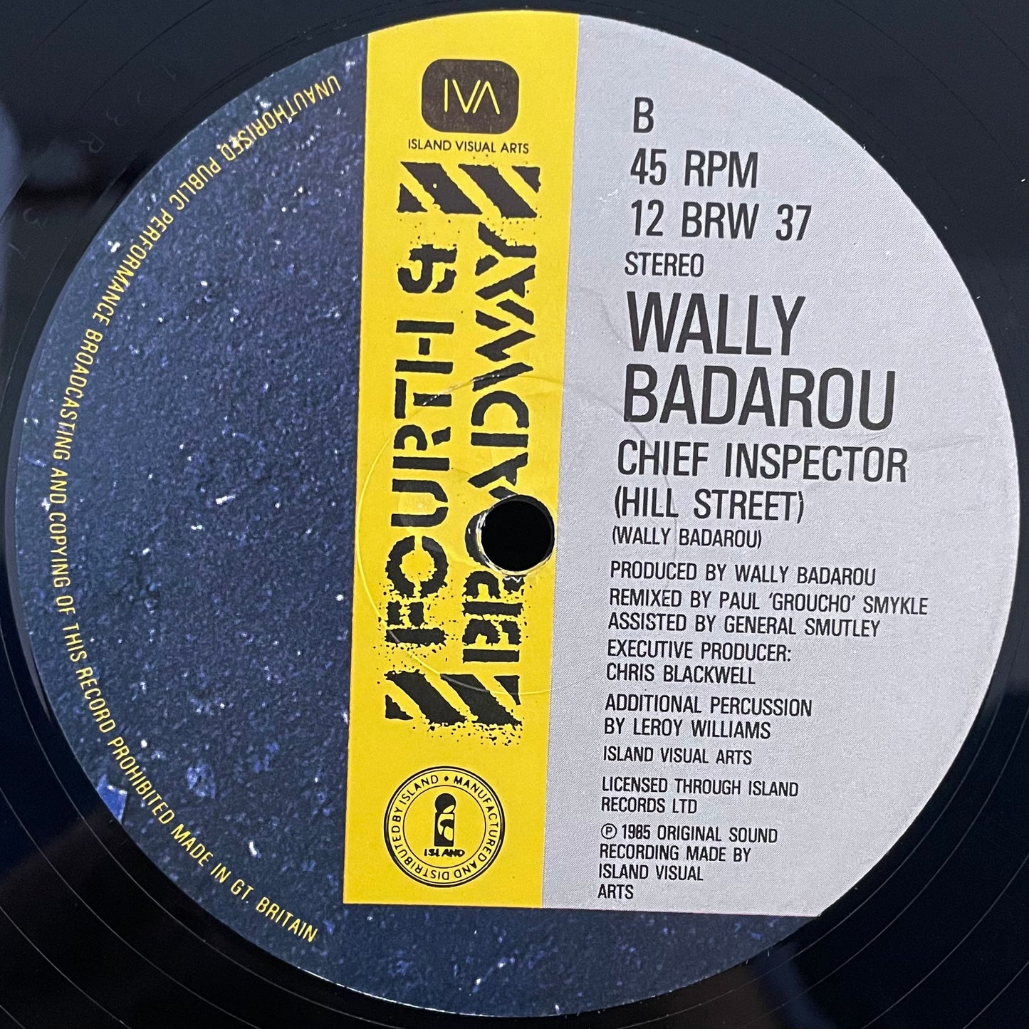 Wally Badarou – Chief Inspector – USED Vinyl 12" Single