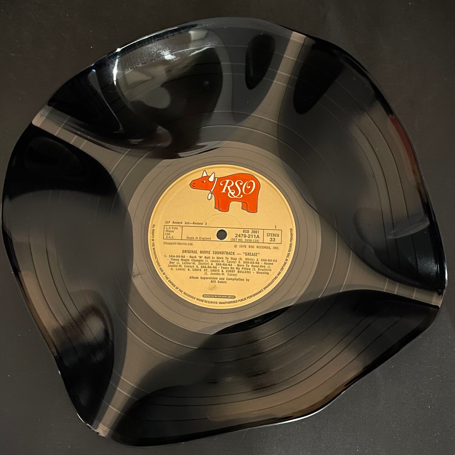 The 'RSO' 12" Vinyl Record Bowl