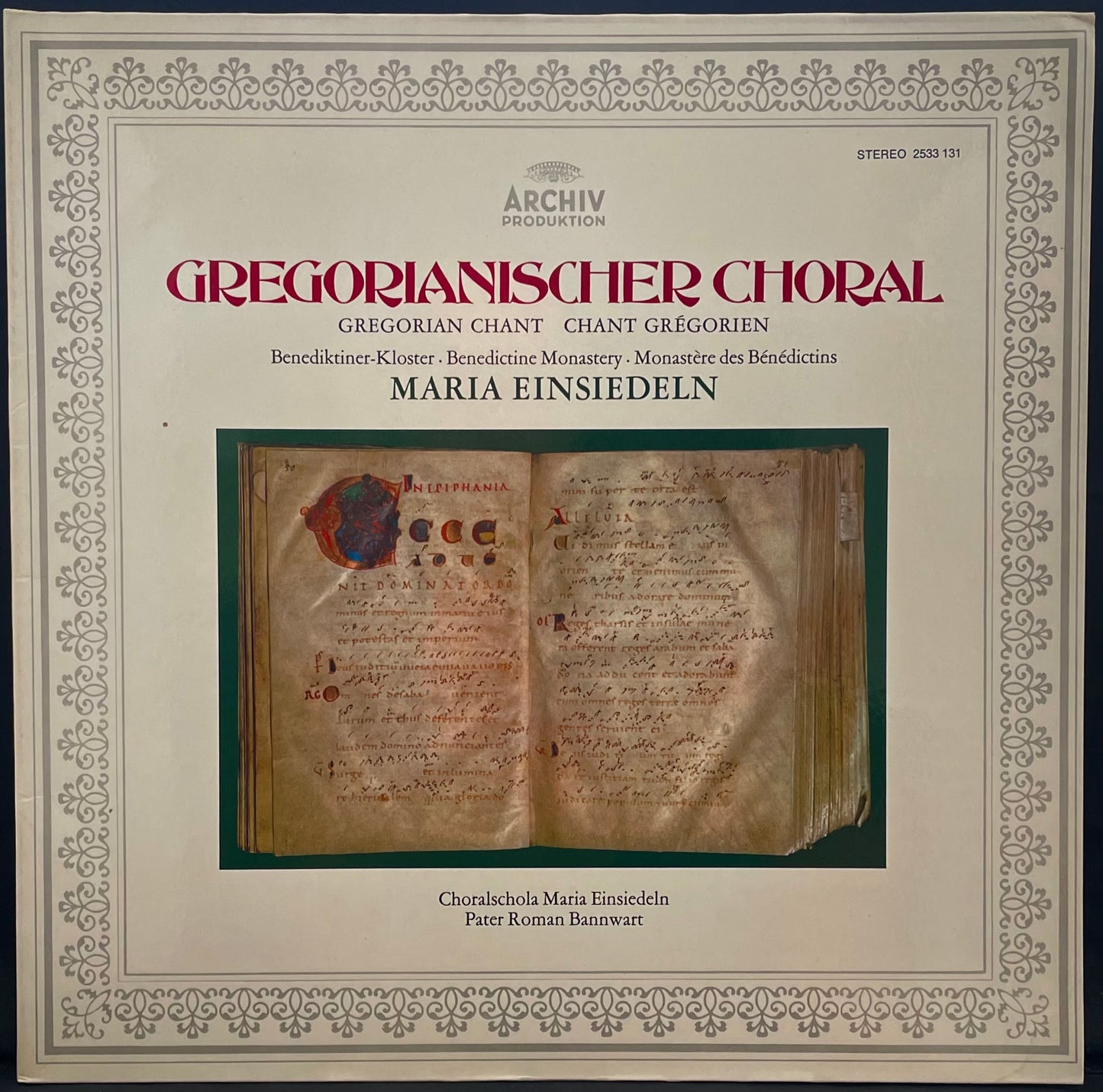 Choralschola Maria Einsiedeln, Bannwart – Gregorianischer Choral- USED Vinyl LP