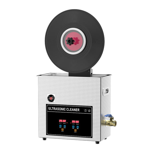 6L Ultrasonic Vinyl Record Cleaner Machine With Lifting Bracket for 12",10" & 7" Record Cleaning