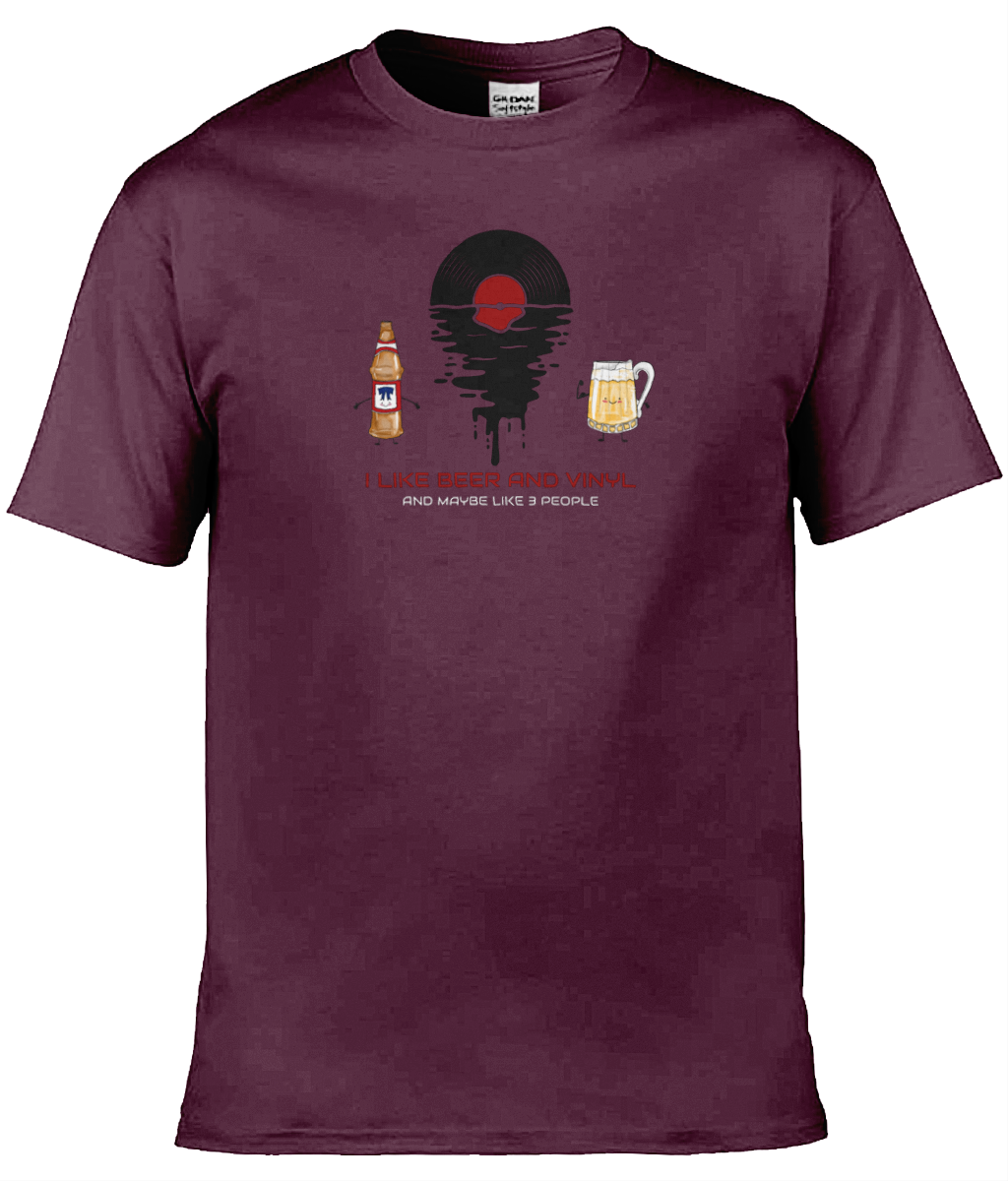 I Like Beer & Vinyl - 5 - Gildan Softstyle T-Shirt