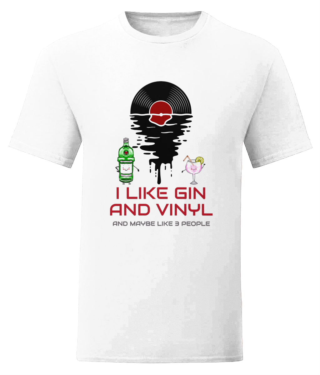 I Like Gin & Vinyl - Fruit of the Loom T-Shirt