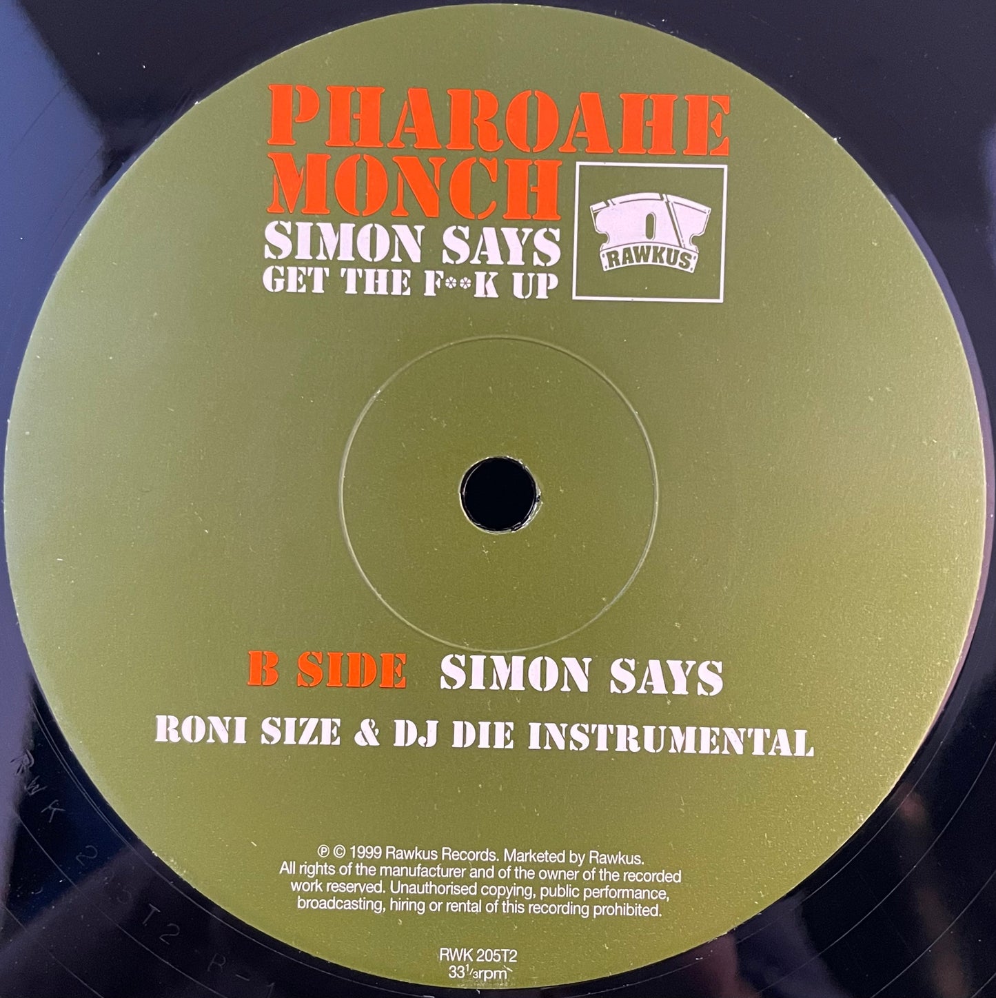 Pharoahe Monch – Simon Says (Roni Size & DJ Die Remix) – USED Vinyl 12" Single