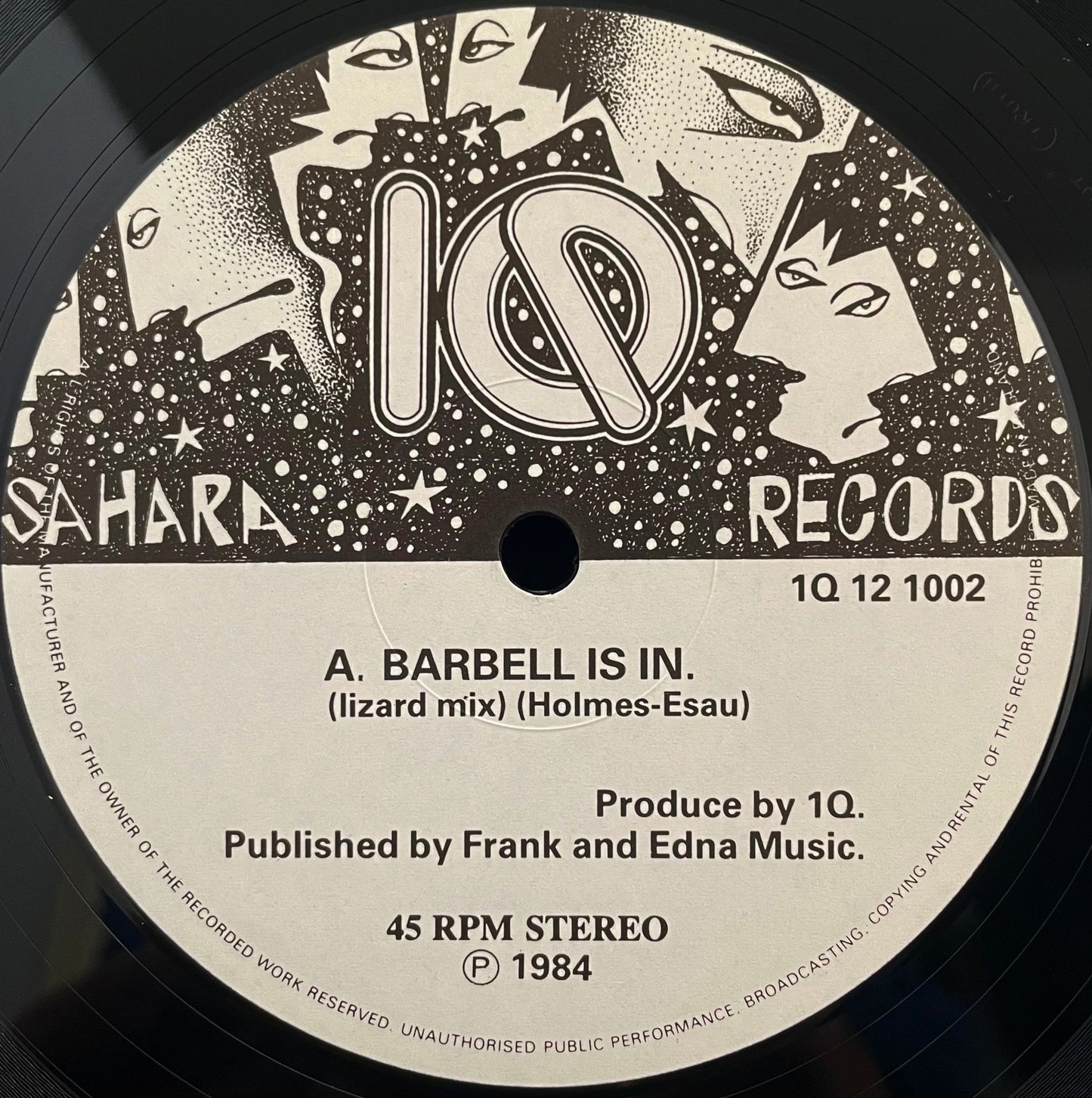 IQ – Barbell Is In - USED Vinyl 12" Single