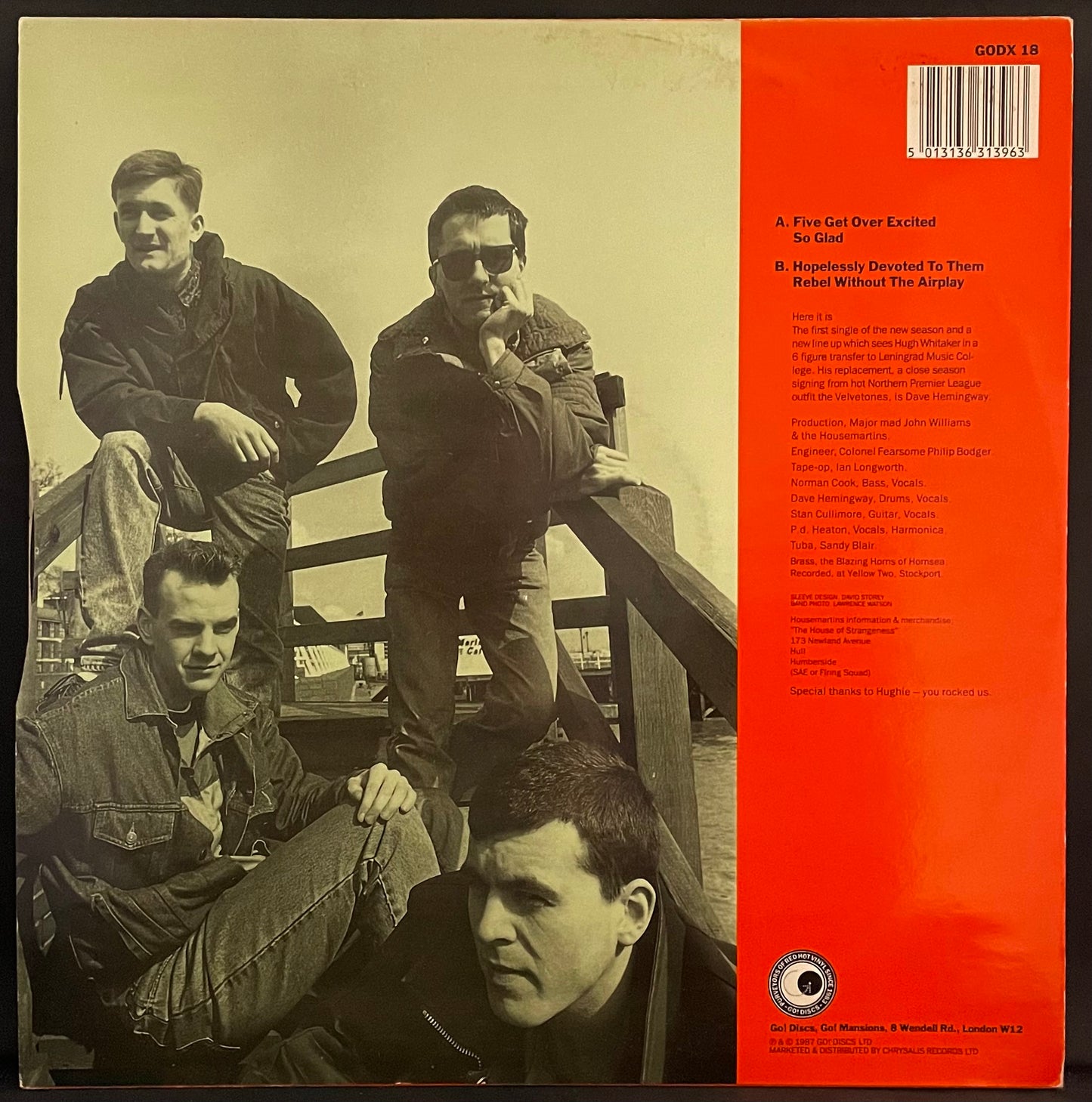 The Housemartins – Five Get Over Excited – USED Vinyl 12" EP