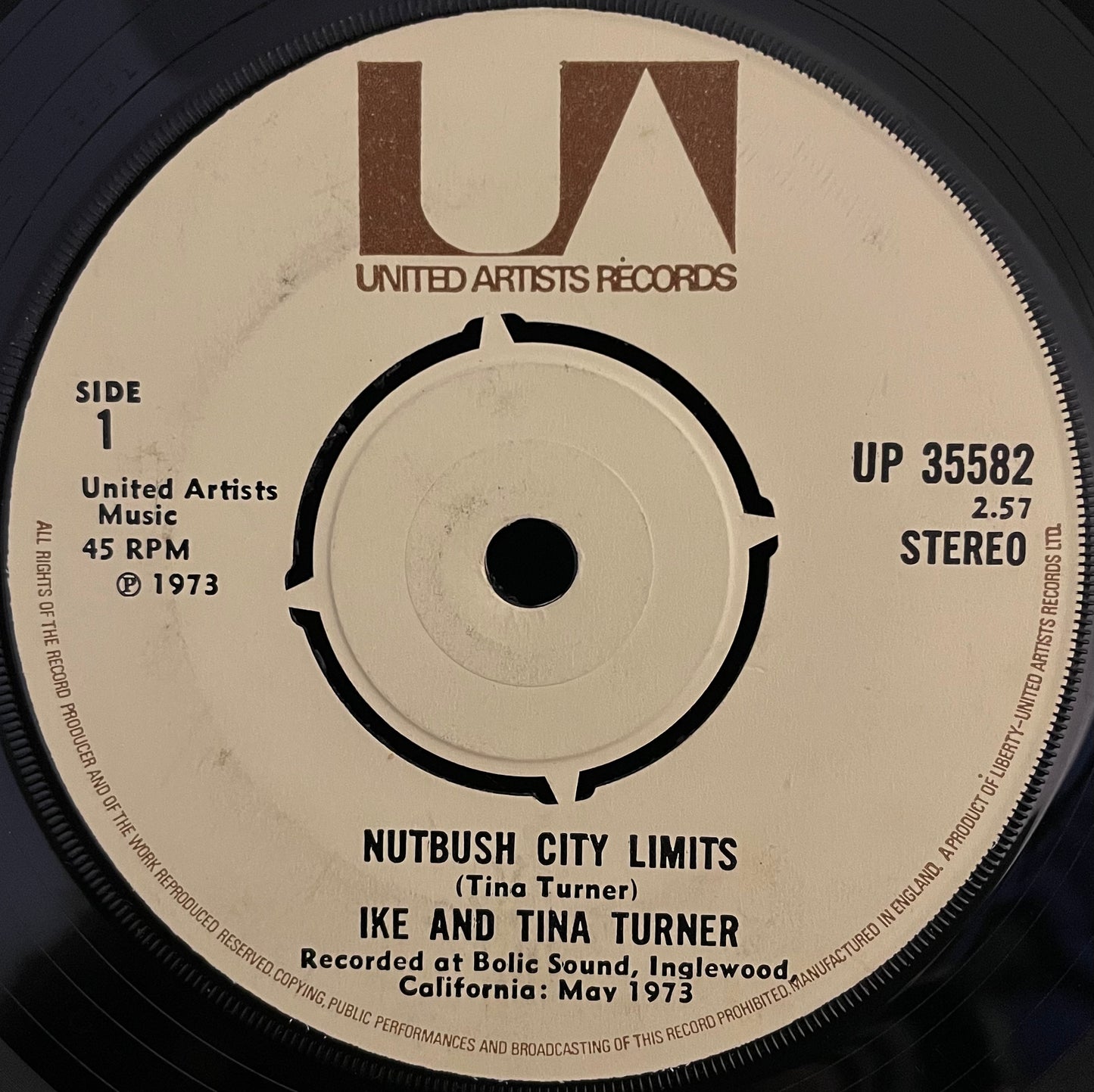 Ike And Tina Turner – Nutbush City Limits – USED Vinyl 7" Single