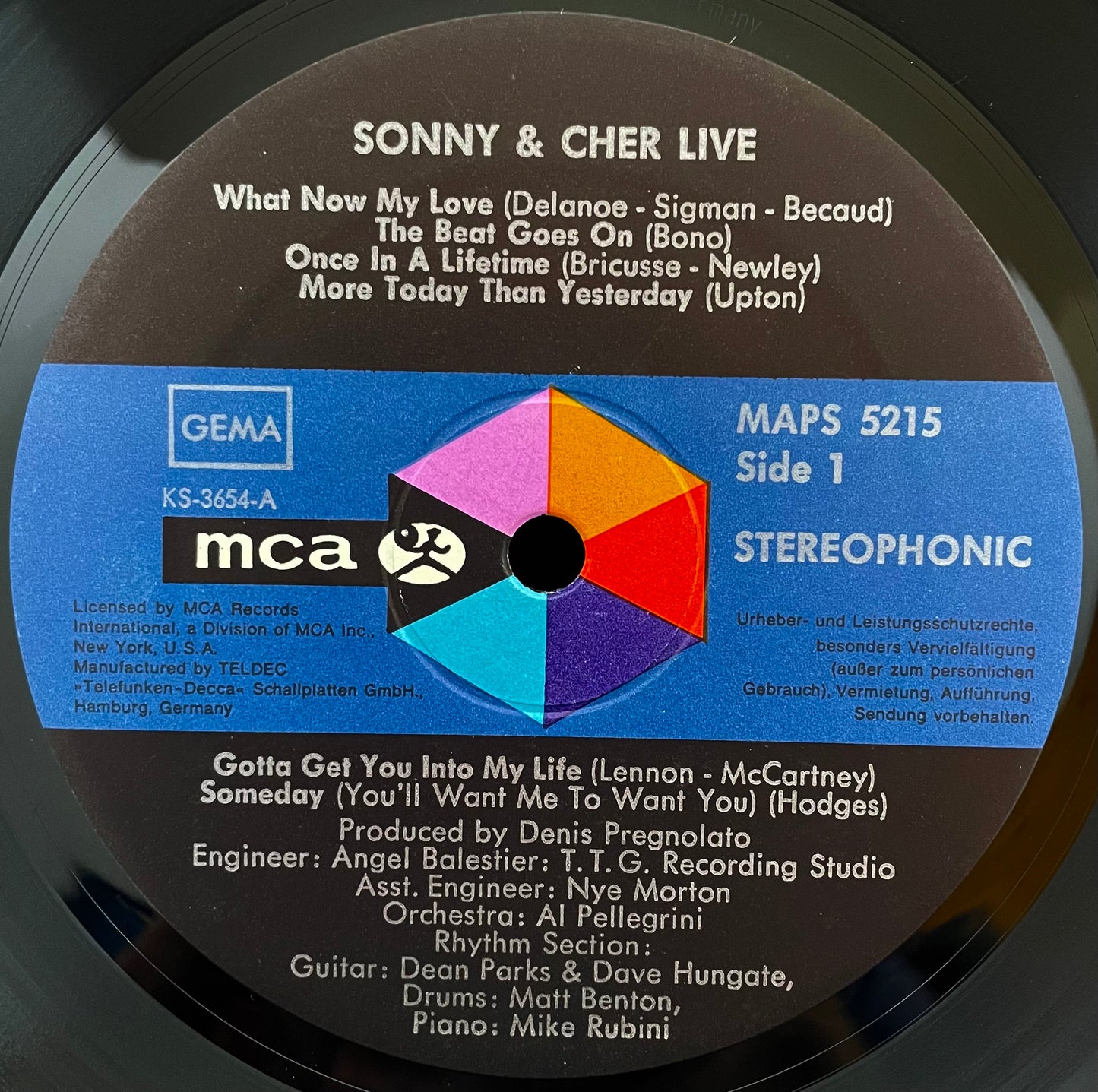 Sonny & Cher – Sonny & Cher Live –USED Vinyl LP