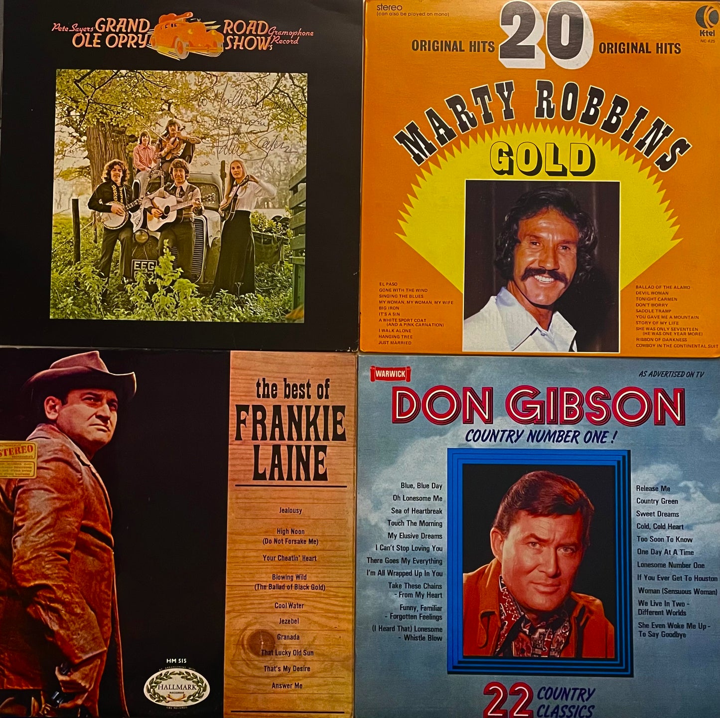 Vinyl Record Job Lot 20 x 12" -  Country