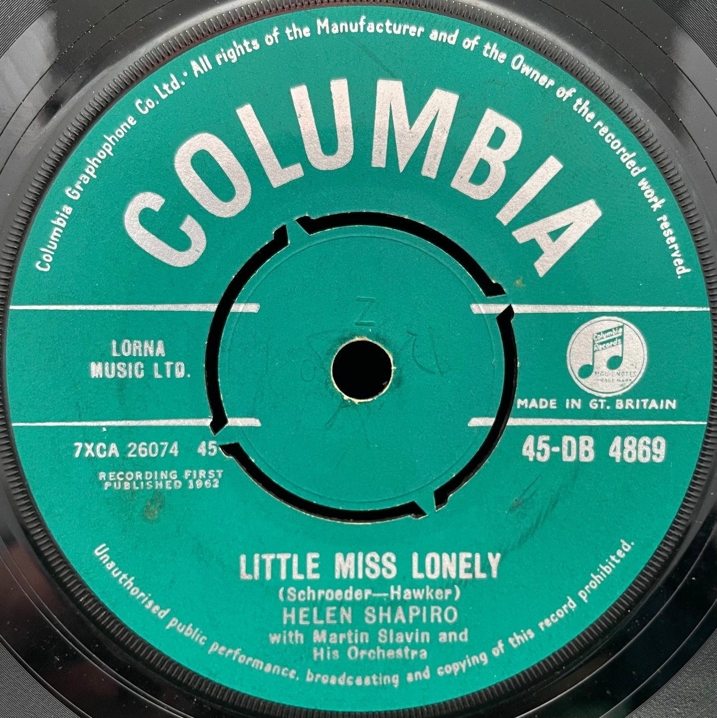 Helen Shapiro – Little Miss Lonely – USED Vinyl 7" Single