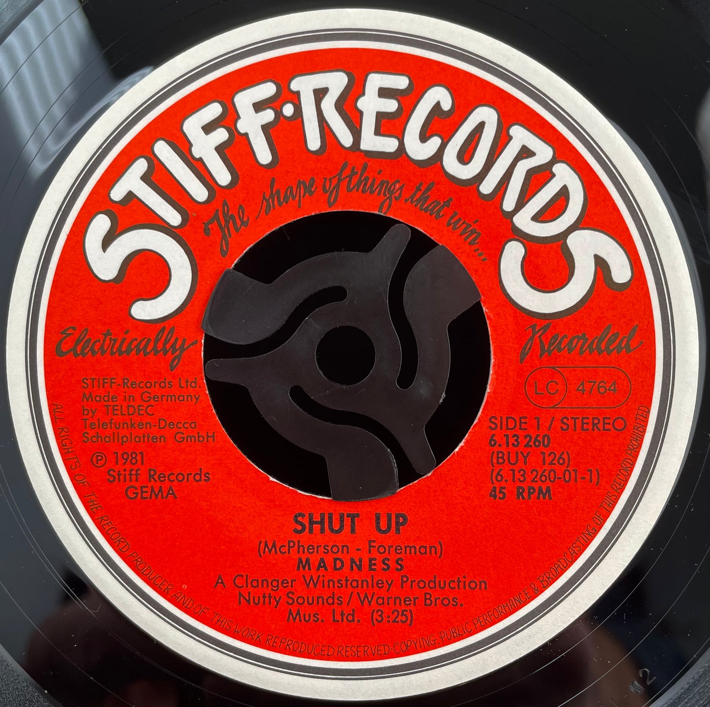 Madness – Shut Up – USED Vinyl 7" Single