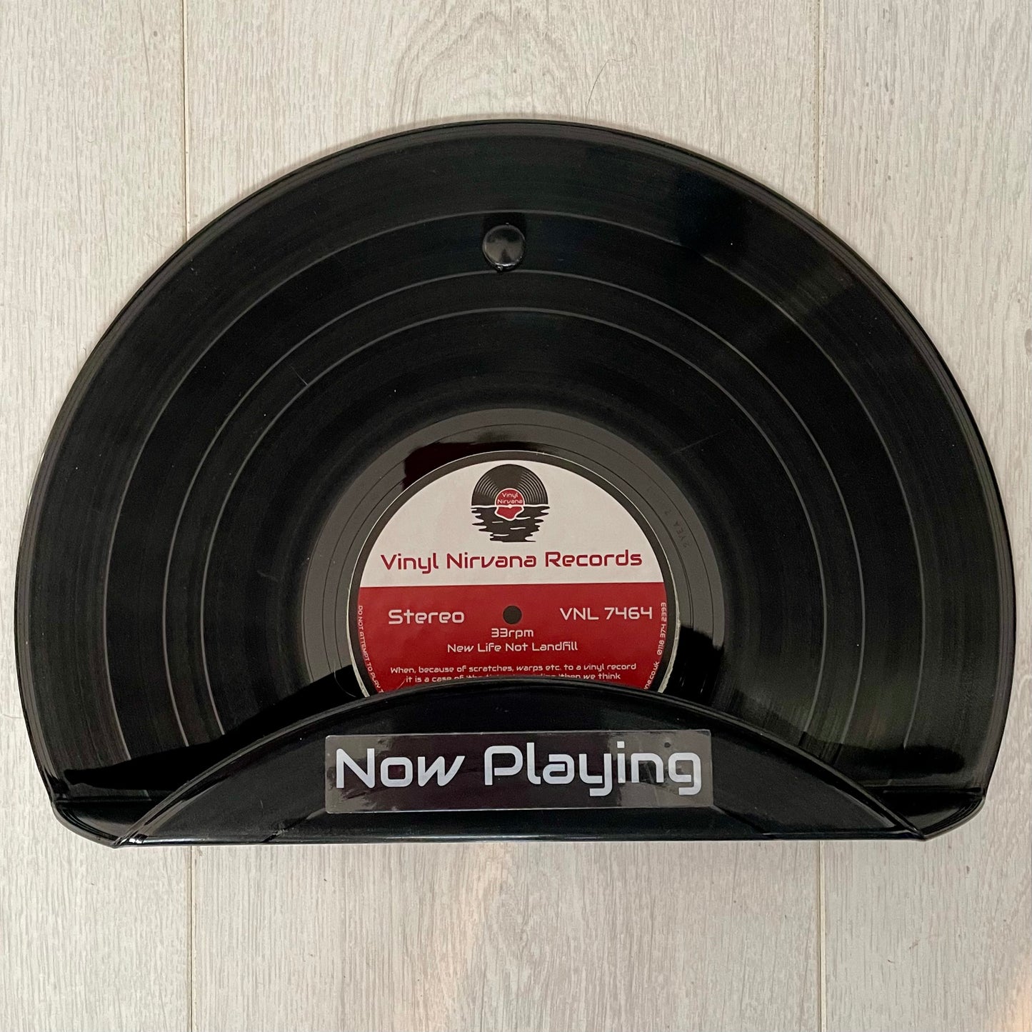 The ‘Vinyl Nirvana’ Vinyl Record ‘Now Playing’ Wall Mounted Record Stand