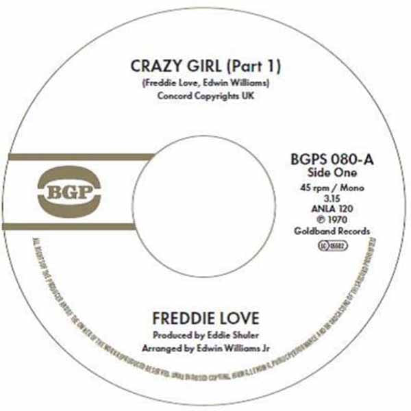 PRESALE - FREDDIE LOVE - CRAZY GIRL - Vinyl 7" Single