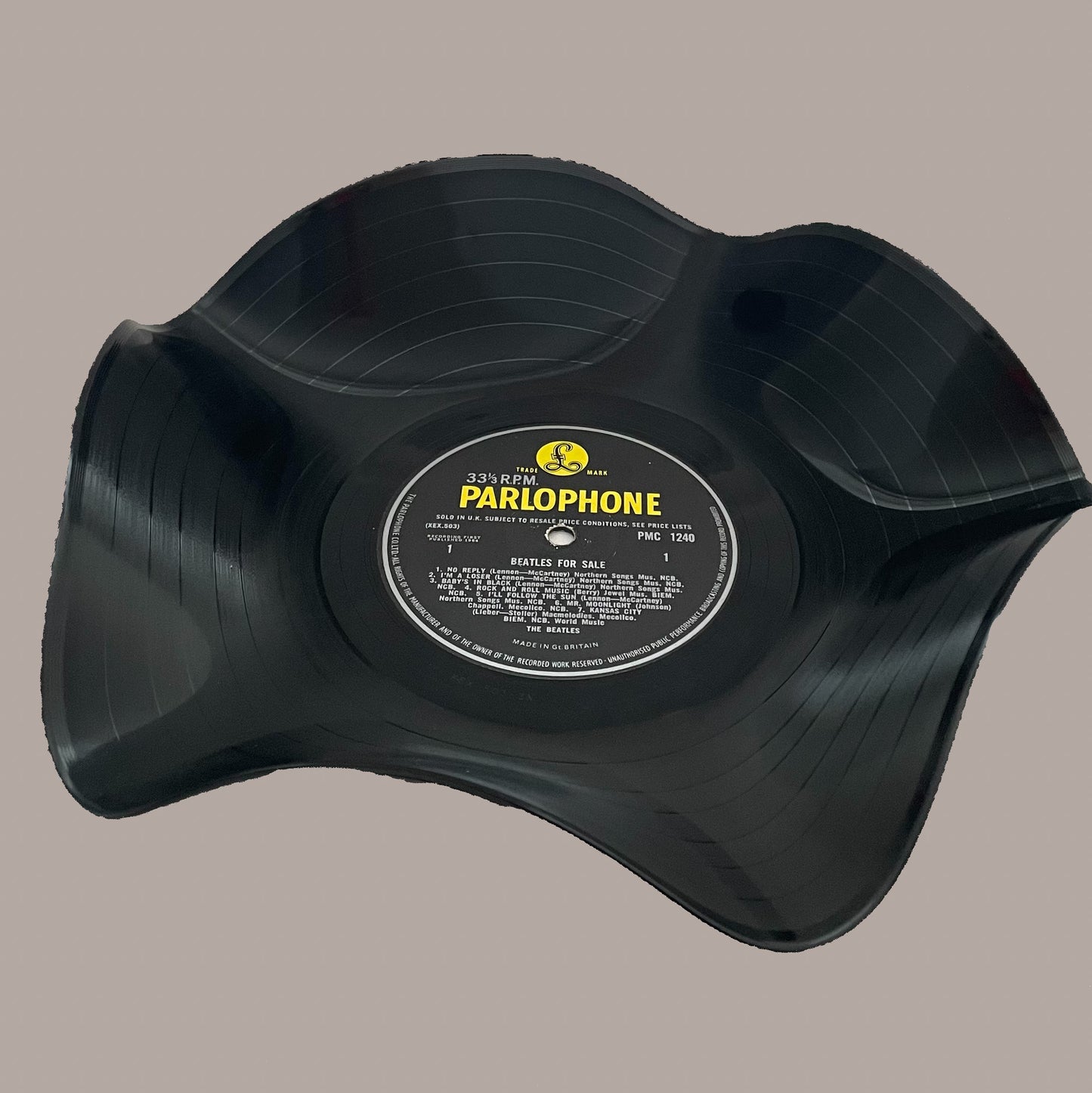 The 'Beatles for Sale' 12" Vinyl Record Bowl