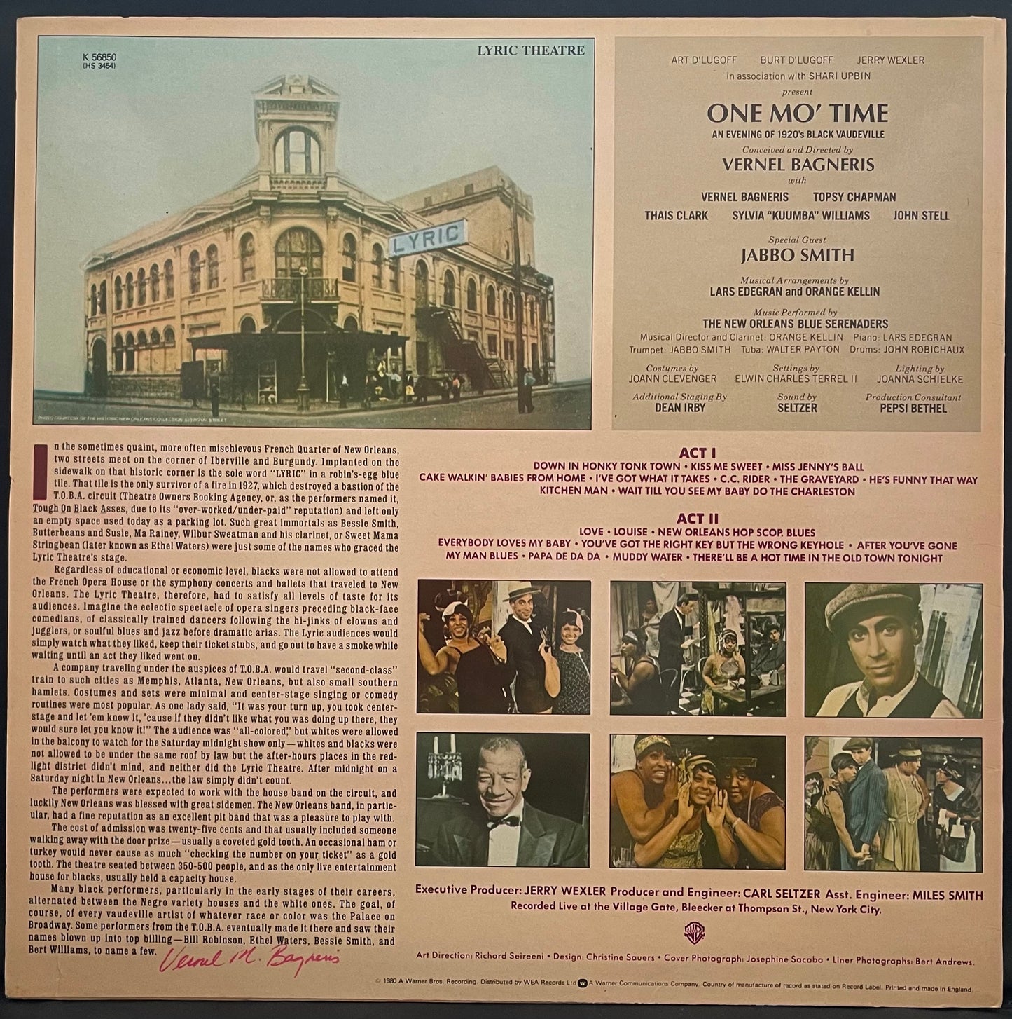 Various – One Mo' Time (Original Cast Album) - USED Vinyl LP