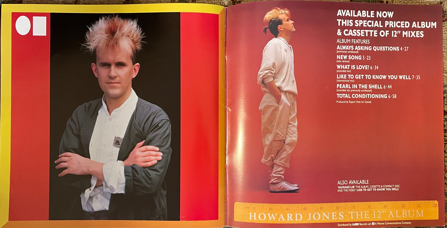 Howard Jones Christmas 1984 Tour Programme