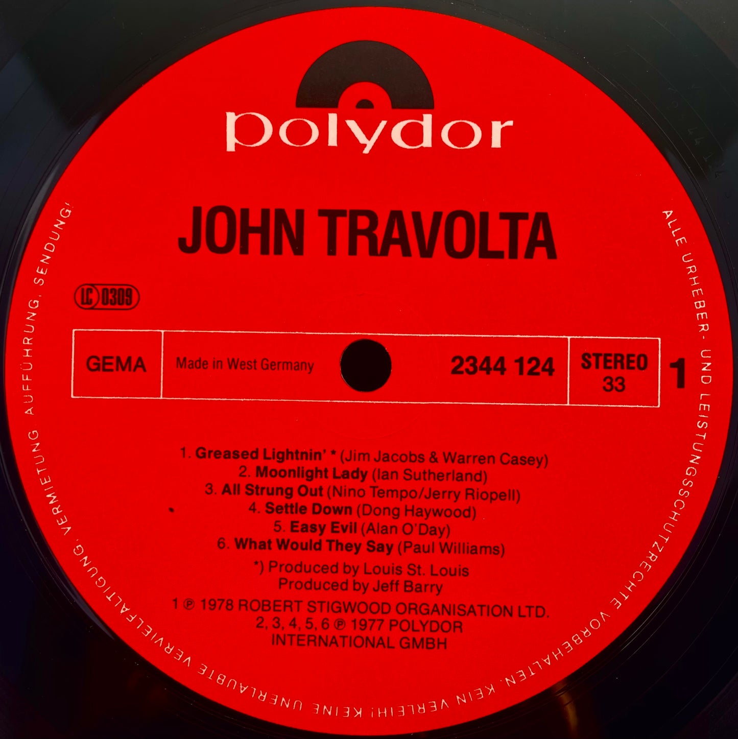 John Travolta – John Travolta ‎ - USED Vinyl LP