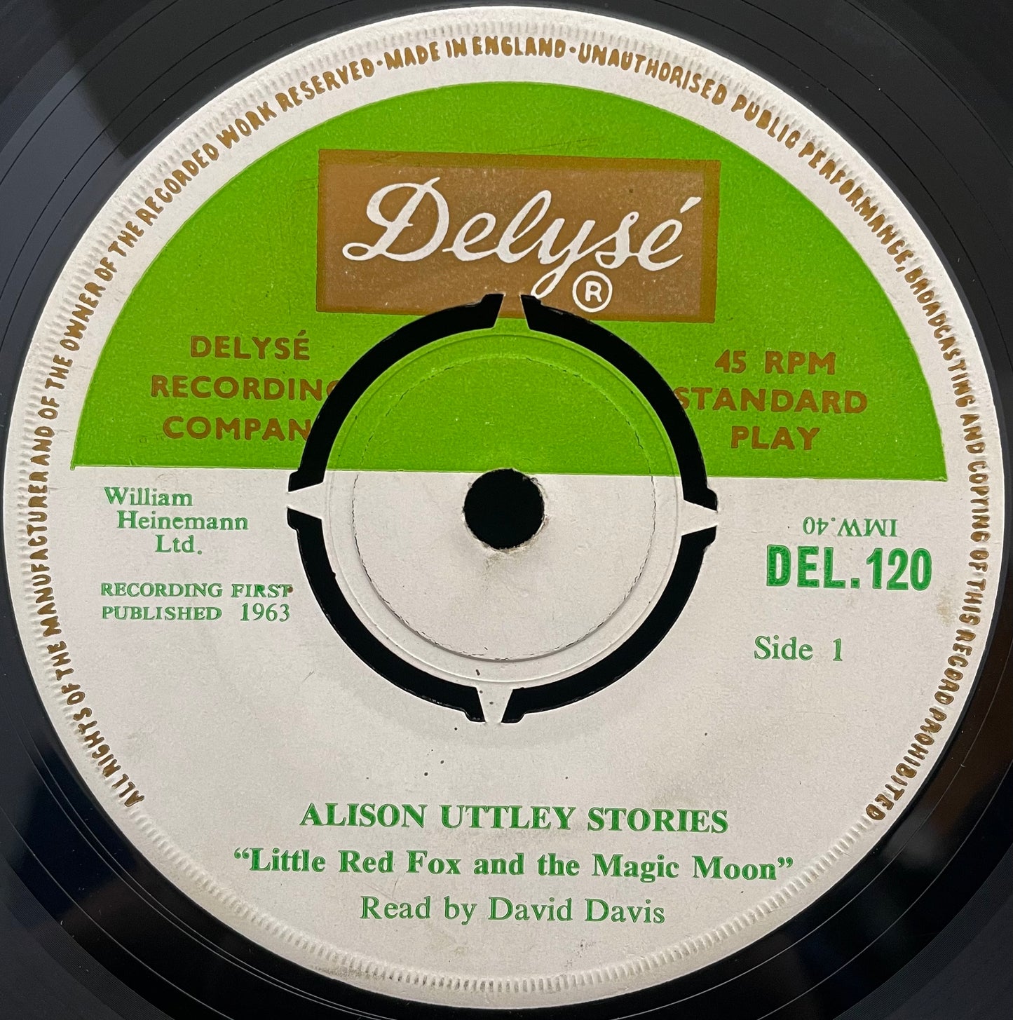 Alison Uttley / David Davis – Little Red Fox And The Magic Moon – USED Vinyl 7" Single