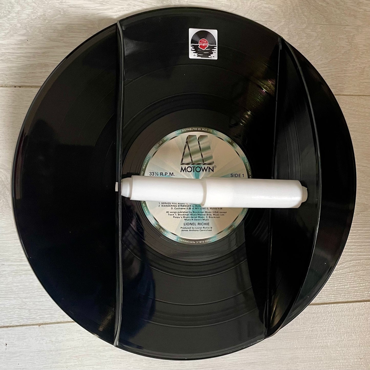 The 'Motown' Vinyl Record Toilet Roll Holder