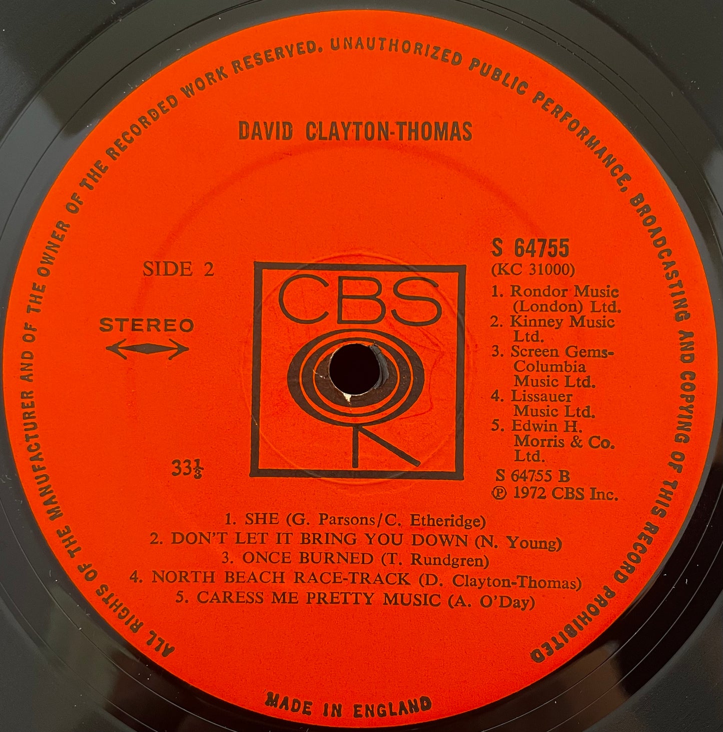 David Clayton-Thomas – David Clayton-Thomas - USED Vinyl LP