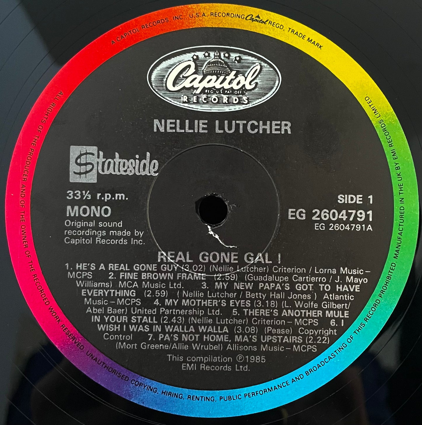 Nellie Lutcher – Real Gone Gal! – USED Vinyl LP MONO