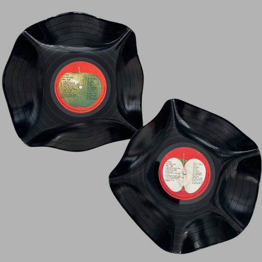 The 'Apple 62-66’ 12" Vinyl Record Bowl Set of 2