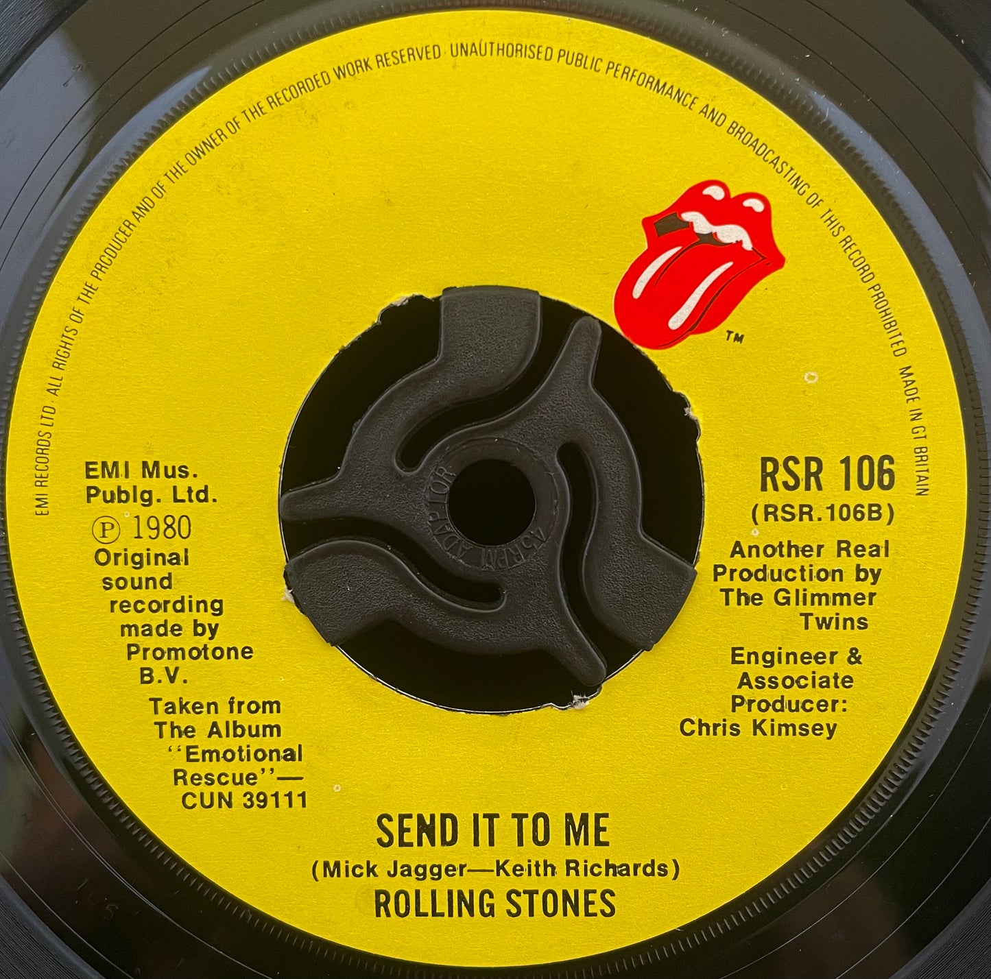 The Rolling Stones – She's So Cold - USED Vinyl 7" Single